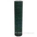 Mesh 25x25 mm groen vinyl gecoate gelaste draadgaas